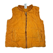Load image into Gallery viewer, Boys Anko, orange corduroy cotton zip padded vest, FUC, size 4,  