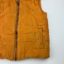 Load image into Gallery viewer, Boys Anko, orange corduroy cotton zip padded vest, FUC, size 4,  