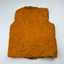 Load image into Gallery viewer, Boys Anko, orange corduroy cotton zip padded vest, FUC, size 4,  