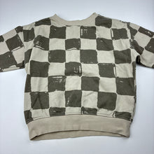 Load image into Gallery viewer, Unisex Target, check cotton blend fleece lined sweater, wash fade, FUC, size 3,  