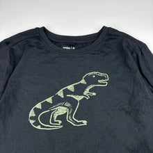 Load image into Gallery viewer, Unisex Anko, black cotton long sleeve t-shirt, dinosaur, EUC, size 8,  