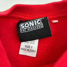 Load image into Gallery viewer, Unisex Sonic the Hedgehog, Shadow the Hedgehog fleece lined sweater, EUC, size 7,  