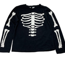 Load image into Gallery viewer, Unisex Brilliant Basics, stretch cotton pyjama top, skeleton, GUC, size 10,  