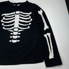 Load image into Gallery viewer, Unisex Brilliant Basics, stretch cotton pyjama top, skeleton, GUC, size 10,  