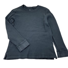 Load image into Gallery viewer, Unisex Target, charcoal stretch cotton waffle long sleeve t-shirt, GUC, size 12,  