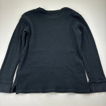 Load image into Gallery viewer, Unisex Target, charcoal stretch cotton waffle long sleeve t-shirt, GUC, size 12,  