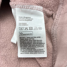 Load image into Gallery viewer, Unisex H&amp;M, pink cotton fleece lined hoodie, GUC, size 5,  