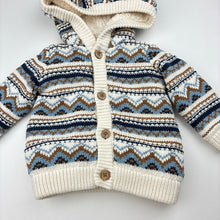 Load image into Gallery viewer, Unisex Anko, cotton knit fleece lined hooded jacket, EUC, size 00,  