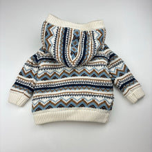 Load image into Gallery viewer, Unisex Anko, cotton knit fleece lined hooded jacket, EUC, size 00,  