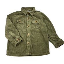 Load image into Gallery viewer, Unisex Milkshake, green corduroy cotton long sleeve shirt, EUC, size 3,  