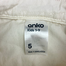 Load image into Gallery viewer, Boys Anko, white cotton long sleeve shirt, EUC, size 5,  