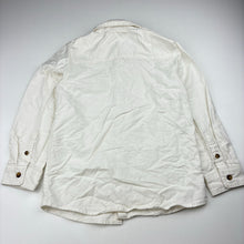 Load image into Gallery viewer, Boys Anko, white cotton long sleeve shirt, EUC, size 5,  