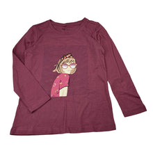 Load image into Gallery viewer, Girls Anko, burgundy cotton long sleeve t-shirt, girl, EUC, size 7,  