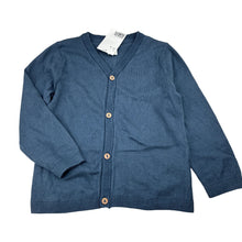Load image into Gallery viewer, Unisex H&amp;M, blue cotton knit cardigan, NEW, size 3,  