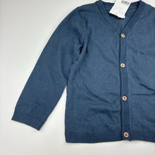 Load image into Gallery viewer, Unisex H&amp;M, blue cotton knit cardigan, NEW, size 3,  