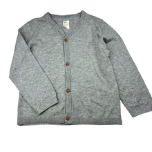 Load image into Gallery viewer, Unisex H&amp;M, grey cotton knit cardigan, EUC, size 3,  