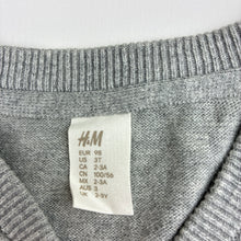 Load image into Gallery viewer, Unisex H&amp;M, grey cotton knit cardigan, EUC, size 3,  
