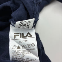 Load image into Gallery viewer, Unisex FILA, navy cotton long sleeve t-shirt, GUC, size 10,  