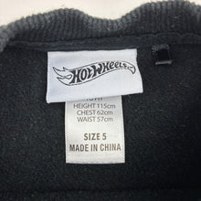 Load image into Gallery viewer, Unisex Hot Wheels, Let's Race cotton blend fleece lined sweater, car, GUC, size 5,  