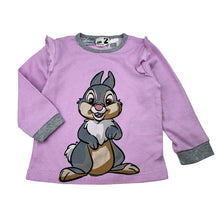 Load image into Gallery viewer, Girls Disney, Thumper (Bambi) stretch cotton waffle pyjama top, EUC, size 2,  