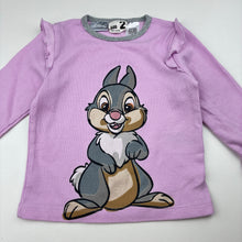 Load image into Gallery viewer, Girls Disney, Thumper (Bambi) stretch cotton waffle pyjama top, EUC, size 2,  
