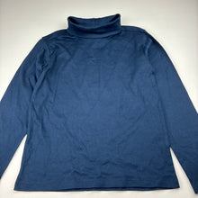 Load image into Gallery viewer, Unisex Anko, navy cotton long sleeve skivvy, EUC, size 8,  