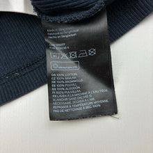 Load image into Gallery viewer, Unisex H&amp;M, navy cotton ribbed long sleeve henley top, GUC, size 3,  