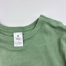 Load image into Gallery viewer, Unisex Target, green stretch cotton ribbed knit top, FUC, size 2,  