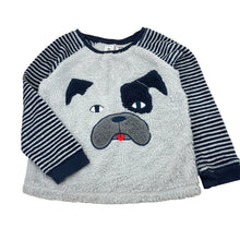 Load image into Gallery viewer, Unisex Kids &amp; Co, fleece pyjama top, embroidered, dog, GUC, size 6,  