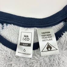 Load image into Gallery viewer, Unisex Kids &amp; Co, fleece pyjama top, embroidered, dog, GUC, size 6,  