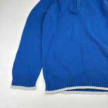Load image into Gallery viewer, Unisex OSHKOSH B'gosh, blue cotton knit zip sweater, EUC, size 6,  