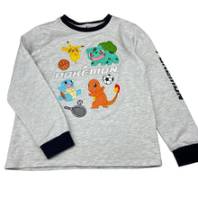 Load image into Gallery viewer, Unisex Pokemon, Pikachu, Bulbasaur, Squirtle and Charmander pyjama top, pilling, FUC, size 10,  