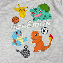Load image into Gallery viewer, Unisex Pokemon, Pikachu, Bulbasaur, Squirtle and Charmander pyjama top, pilling, FUC, size 10,  