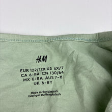 Load image into Gallery viewer, Girls H&amp;M, green stretch cotton long sleeve t-shirt, rabbit, GUC, size 7-8,  