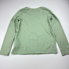 Load image into Gallery viewer, Girls H&amp;M, green stretch cotton long sleeve t-shirt, rabbit, GUC, size 7-8,  