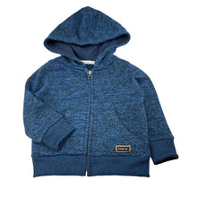 Load image into Gallery viewer, Unisex Piping Hot, cotton blend fleece lined zip hoodie, EUC, size 2,  