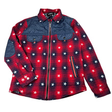 Load image into Gallery viewer, Unisex le reve, lightweight check cotton zip jacket, EUC, size 6-7,  