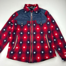 Load image into Gallery viewer, Unisex le reve, lightweight check cotton zip jacket, EUC, size 6-7,  
