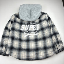 Load image into Gallery viewer, Unisex LiGU, lightly wadded check hooded top, NEW, size 7,  