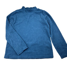 Load image into Gallery viewer, Unisex UNIQLO KIDS, blue ribbed knit sweater, EUC, size 9-10,  