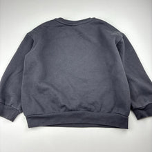 Load image into Gallery viewer, Girls Barbie, charcoal cotton blend sequin fleece lined sweater, embroidered, EUC, size 6,  