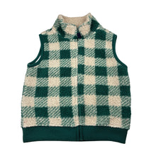 Load image into Gallery viewer, Unisex Carter's, check zip fleece vest, pilling, FUC, size 2,  