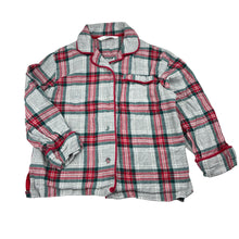 Load image into Gallery viewer, Unisex M&amp;S, check flannel cotton pyjama top, GUC, size 4,  