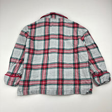 Load image into Gallery viewer, Unisex M&amp;S, check flannel cotton pyjama top, GUC, size 4,  