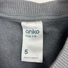 Load image into Gallery viewer, Unisex Anko, plain grey fleece lined sweater, EUC, size 5,  