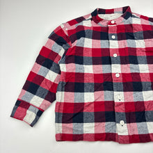 Load image into Gallery viewer, Boys MUJI CO., LTD, check cotton long sleeve shirt, GUC, size 5,  