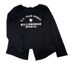Load image into Gallery viewer, Unisex H&amp;M, lightweight long sleeve flyaway back top, GUC, size 9-10,  