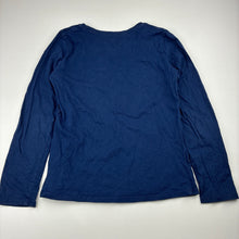 Load image into Gallery viewer, Girls Target, navy cotton long sleeve t-shirt, unicorn, GUC, size 7,  