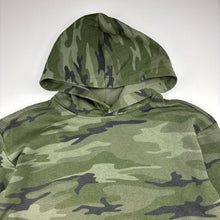 Load image into Gallery viewer, Unisex Target, camo print cotton blend fleece lined hoodie, GUC, size 10,  