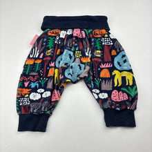 Load image into Gallery viewer, Unisex Halcyon Nights, velour track pants, elasticated, crocodile, GUC, size 00,  